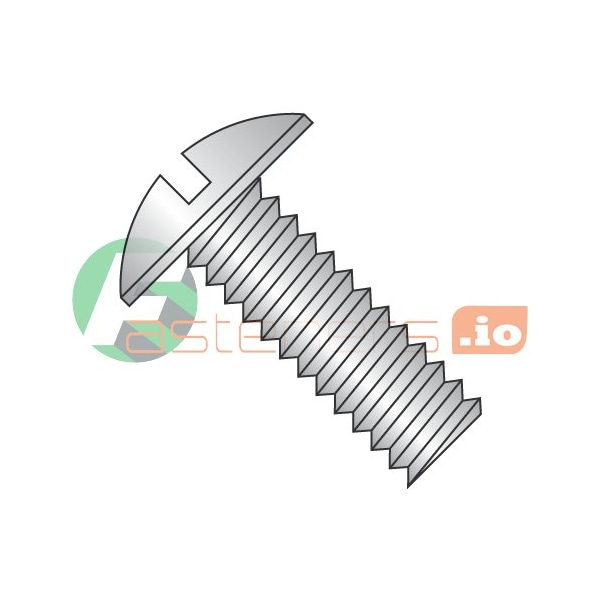 Newport Fasteners #10-32 x 3/4 in Slotted Truss Machine Screw, Plain 18-8 Stainless Steel, 2000 PK 137073 - main